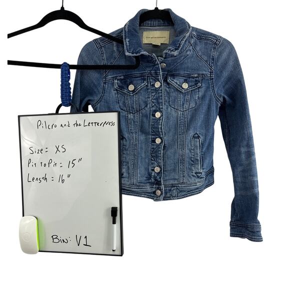 Pilcro and the Letterpress Anthropologie Slim Cropped Jacket Size XS Y2k 90s - Picture 4 of 9